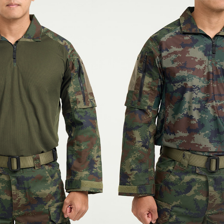 VALOR PX - NATIVE COMBAT SHIRT [RTN] เสื้อคอมแบทลายพราง ทหารเรือ