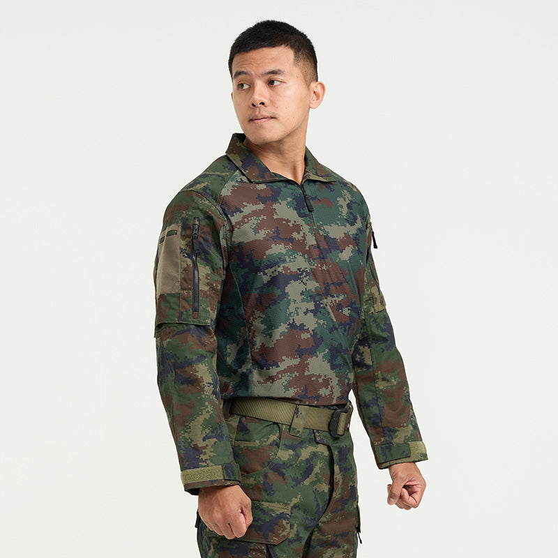 Valor PX - NATIVE COMBAT SHIRT [RTN] เสื้อคอมแบทลายพราง ทหารเรือ