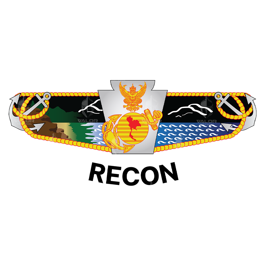 VALOR PX – เสื้อโปโล หน่วยสงครามพิเศษ RECON [สกรีนโลโก้หน่วยงาน ฟรี]