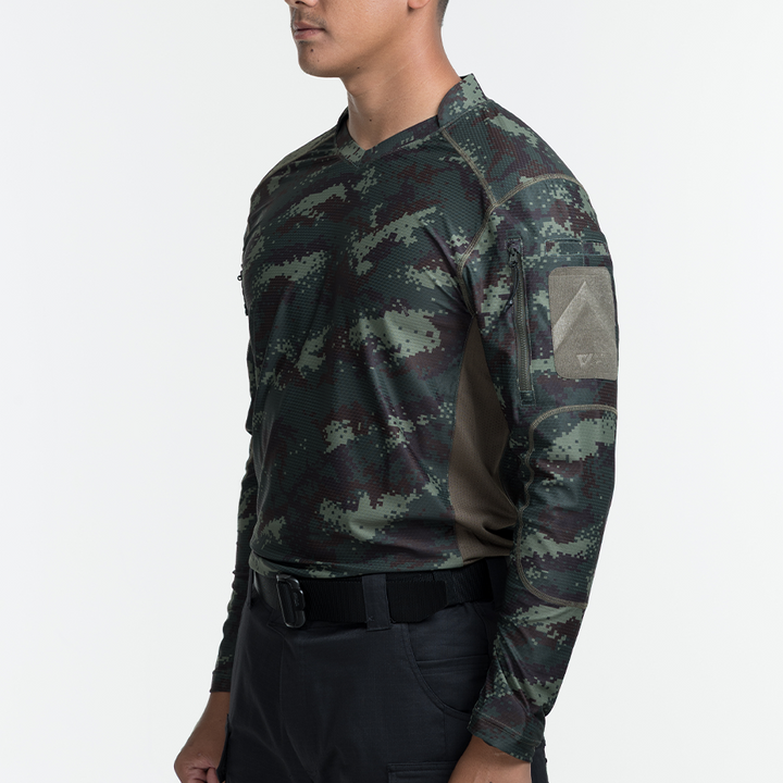 เสื้อทหาร แขนยาว VALOR PX - Standard Operation Shirt, SOS Gen2 เสื้อลายพราง คอวี