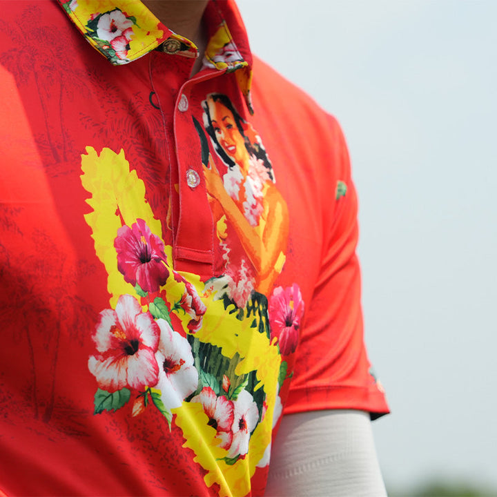 VALOR PX - Girl Bomb Polo Hawaii Shirts