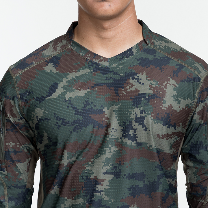 เสื้อทหาร แขนยาว VALOR PX - Standard Operation Shirt, SOS Gen2 เสื้อลายพราง คอวี