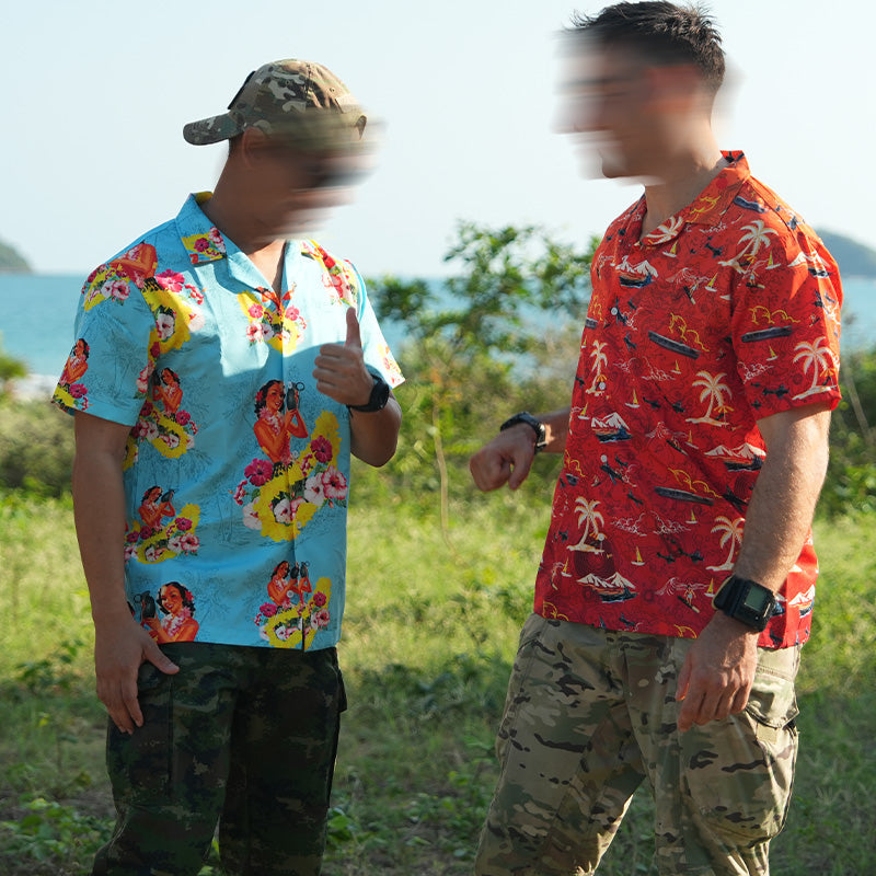 เสื้อฮาวาย VALOR PX - Girl Bomb Hawaii Shirts
