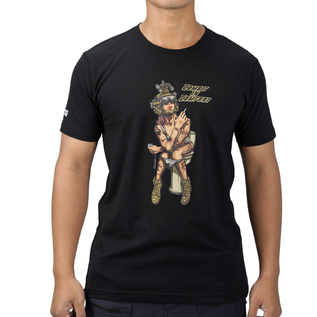 เสื้อยืดสกรีนลาย VALOR PX - Combat in Comfort T-Shirt เสื้อใส่เที่ยว ลายกราฟิก