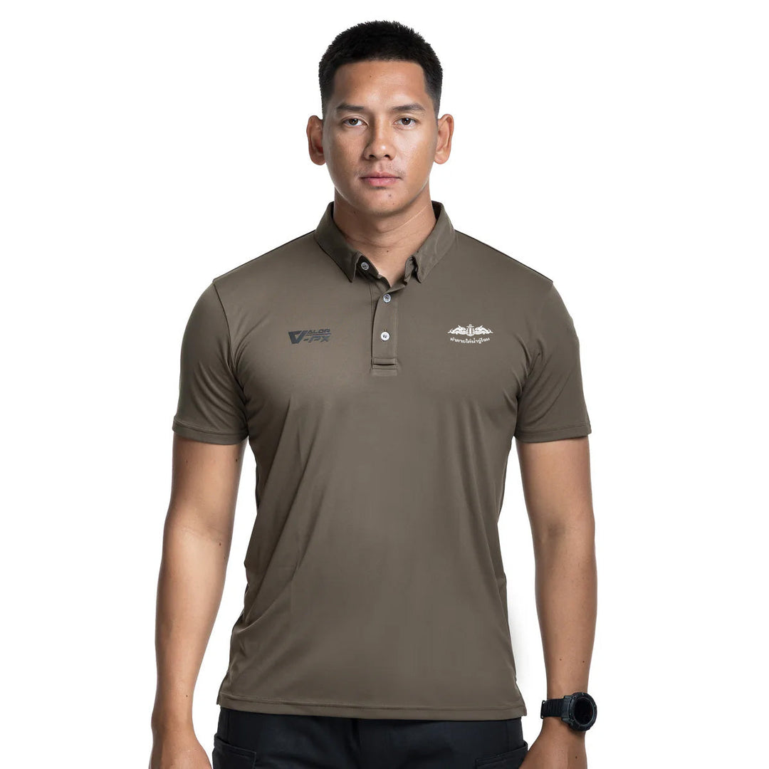 VALOR PX – เสื้อโปโล หน่วยบัญชาการสงครามพิเศษทางเรือ (SEAL) [สกรีนโลโก้หน่วยงาน  I  ฟรี Logo ภาษาไทย]