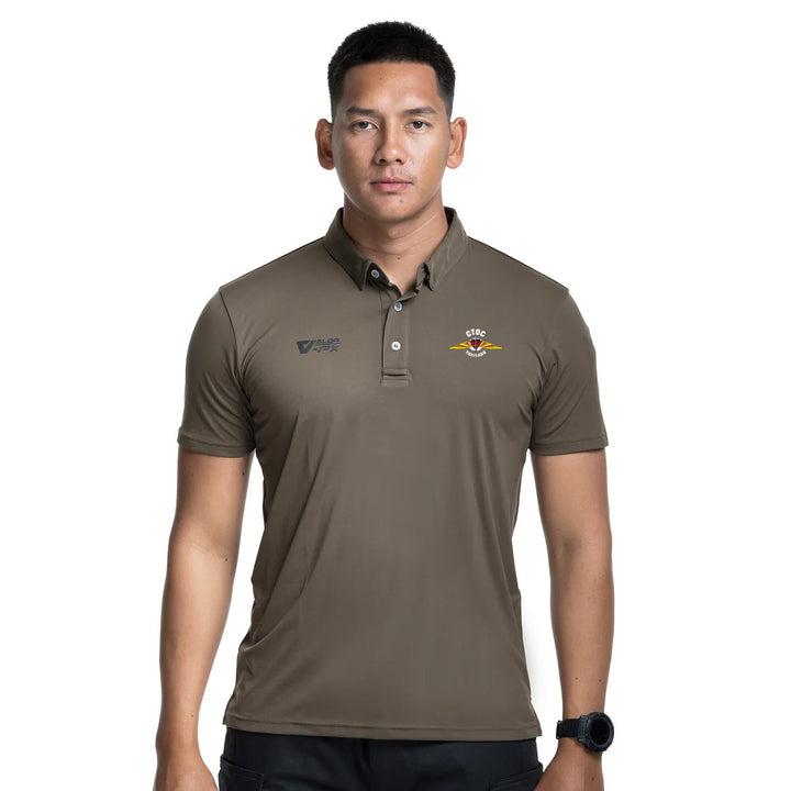 VALOR PX – เสื้อโปโล ศูนย์ปฏิบัติการต่อต้านการก่อการร้ายสากล (CTOC) [สกรีนโลโก้หน่วยงาน ฟรี]