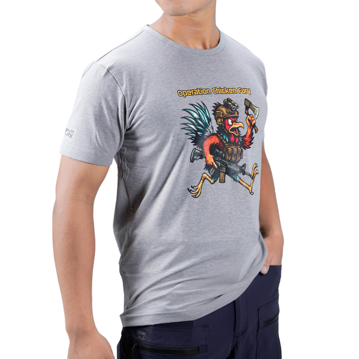 เสื้อยืดสกรีนลาย VALOR PX -  Operation Chicken Fury T-Shirt เสื้อใส่เที่ยว ลายกราฟิก