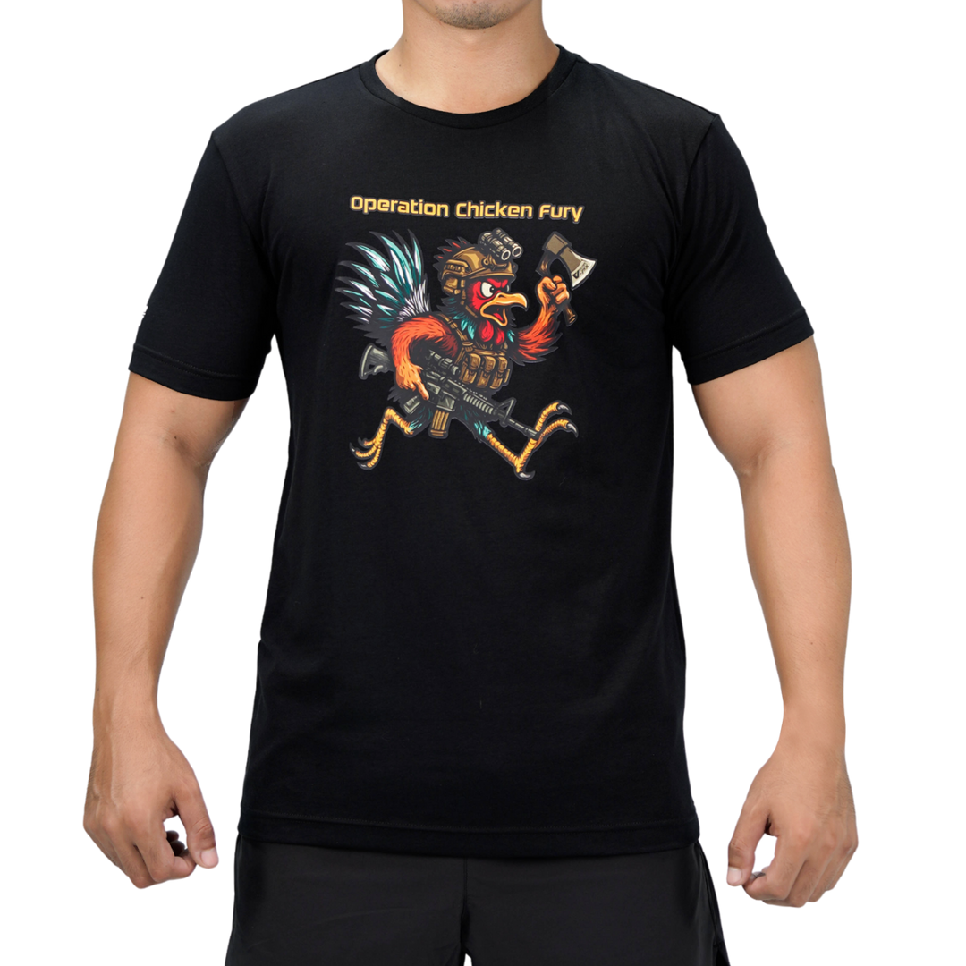 เสื้อยืดสกรีนลาย VALOR PX -  Operation Chicken Fury T-Shirt เสื้อใส่เที่ยว ลายกราฟิก