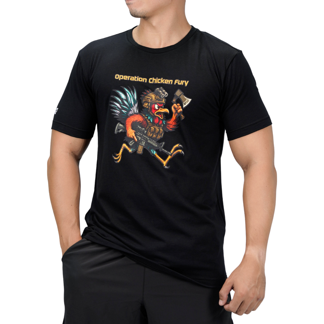 เสื้อยืดสกรีนลาย VALOR PX -  Operation Chicken Fury T-Shirt เสื้อใส่เที่ยว ลายกราฟิก