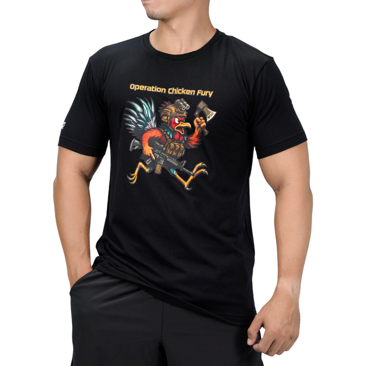 เสื้อยืดสกรีนลาย VALOR PX -  Operation Chicken Fury T-Shirt เสื้อใส่เที่ยว ลายกราฟิก