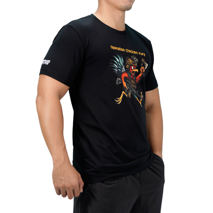 เสื้อยืดสกรีนลาย VALOR PX -  Operation Chicken Fury T-Shirt เสื้อใส่เที่ยว ลายกราฟิก