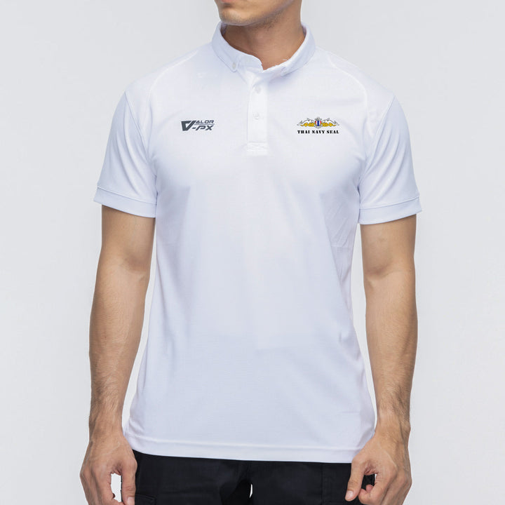 VALOR PX สกรีนโลโก้ฟรี - หน่วยงานภายใน หน่วยสงครามพิเศษทางเรือ [เสื้อโปโล]