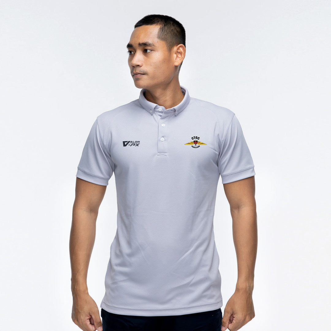 VALOR PX – เสื้อโปโล ศูนย์ปฏิบัติการต่อต้านการก่อการร้ายสากล (CTOC) [สกรีนโลโก้หน่วยงาน ฟรี]