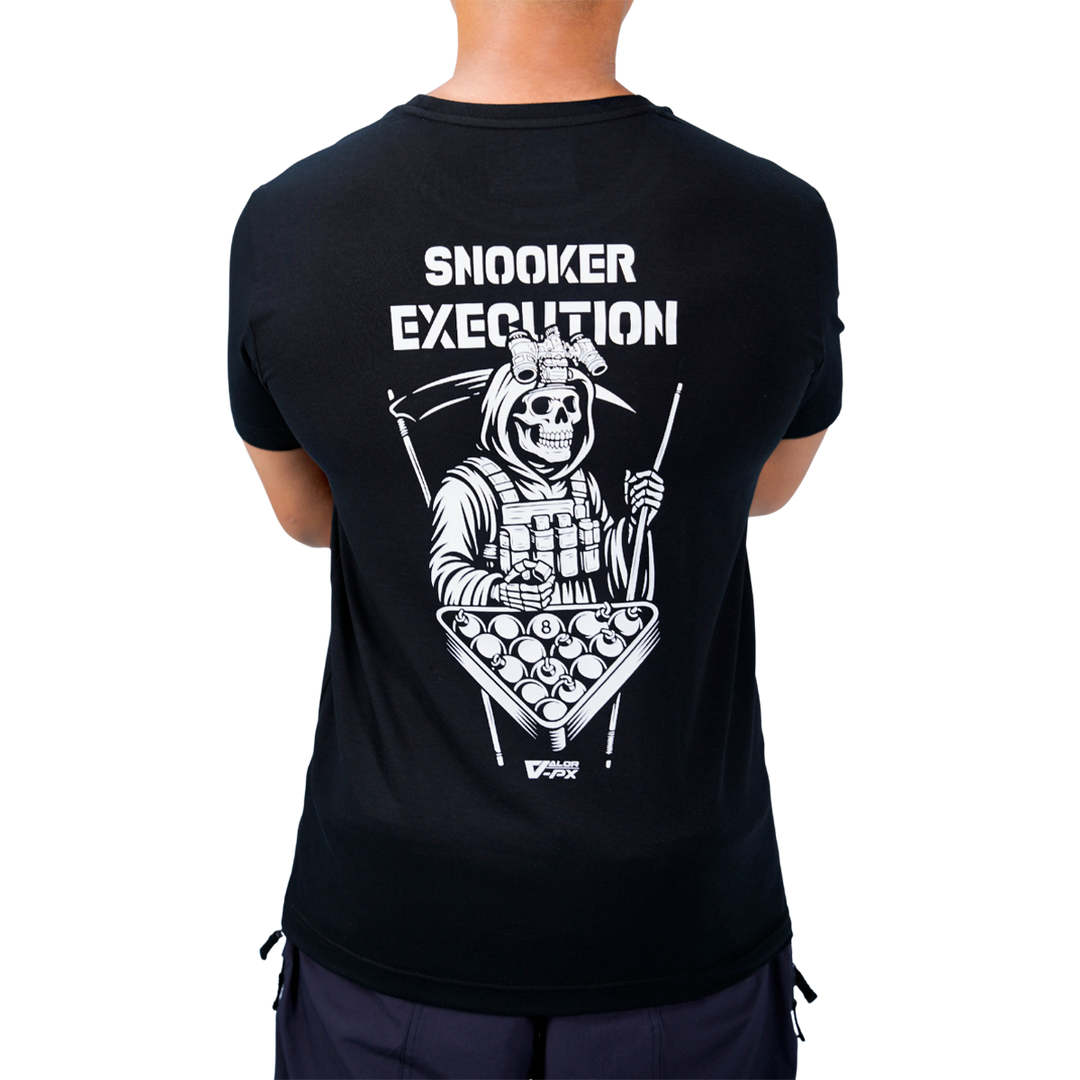 เสื้อยืดสกรีนลาย VALOR PX - Snooker Execution T-Shirt เสื้อใส่เที่ยว ลายกราฟิก