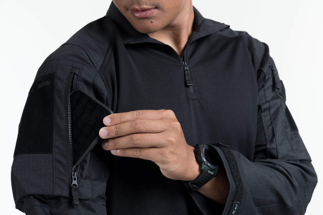 VALOR PX - NATIVE COMBAT SHIRT [BLACK]