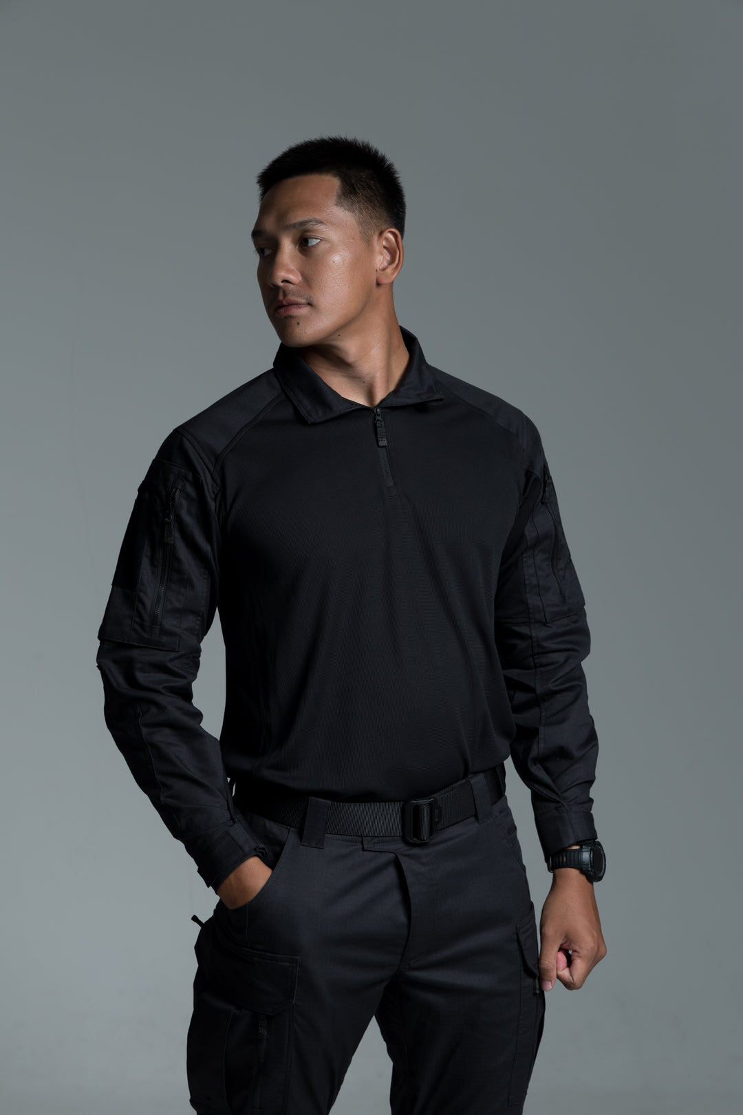 VALOR PX - NATIVE COMBAT SHIRT [BLACK]