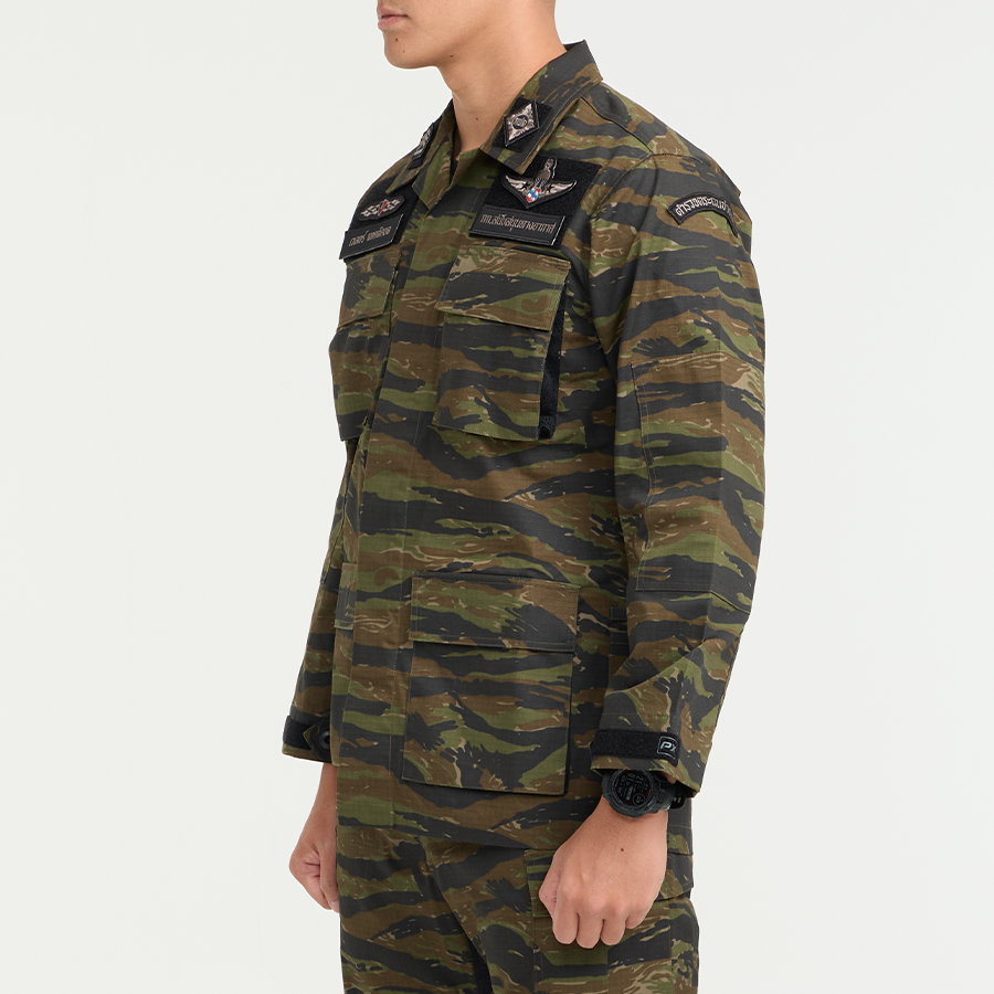 เสื้อทหาร VALOR PX - Native BDU Shirt [Tiger Stripe] เสื้อฝึก ตำรวจพลร่ม
