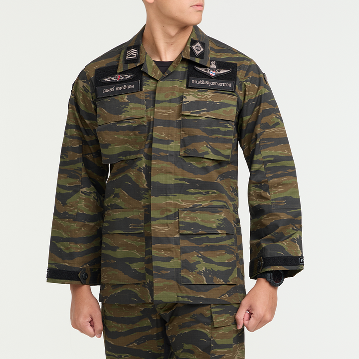 เสื้อทหาร VALOR PX - Native BDU Shirt [Tiger Stripe] เสื้อฝึก ตำรวจพลร่ม