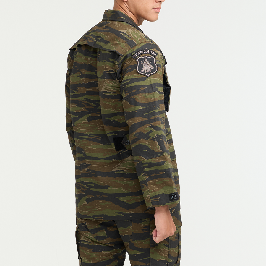 เสื้อทหาร VALOR PX - Native BDU Shirt [Tiger Stripe] เสื้อฝึก ตำรวจพลร่ม
