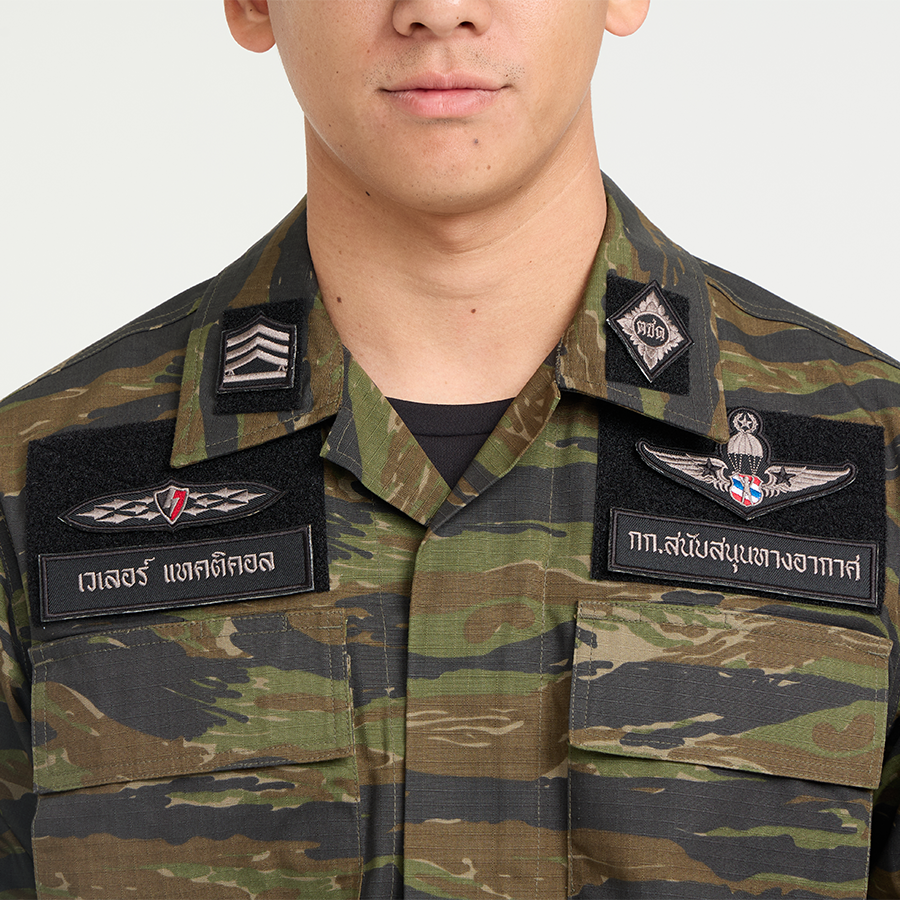 เสื้อทหาร VALOR PX - Native BDU Shirt [Tiger Stripe] เสื้อฝึก ตำรวจพลร่ม