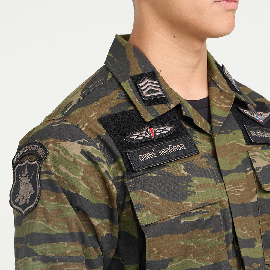 เสื้อทหาร VALOR PX - Native BDU Shirt [Tiger Stripe] เสื้อฝึก ตำรวจพลร่ม