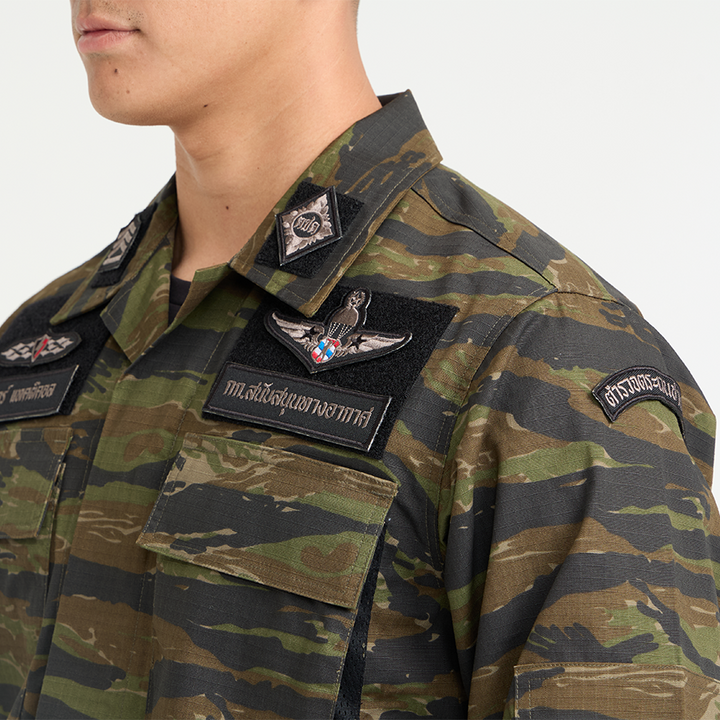 เสื้อทหาร VALOR PX - Native BDU Shirt [Tiger Stripe] เสื้อฝึก ตำรวจพลร่ม