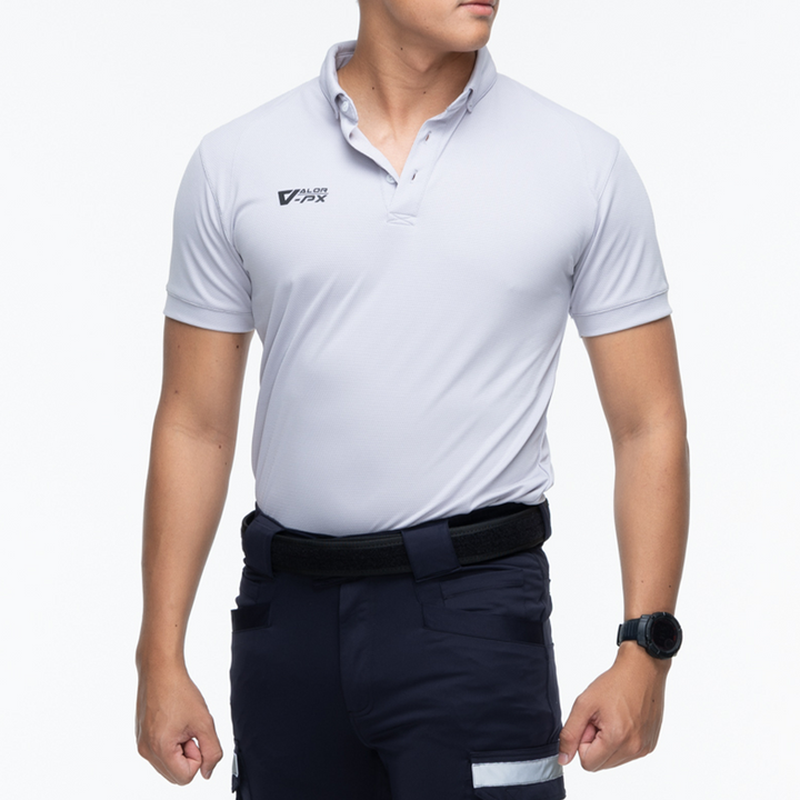 เสื้อโปโล VALOR PX - Proper Polo Shirts (Hiden 3D Screen Logo) เสื้อแขนสั้น