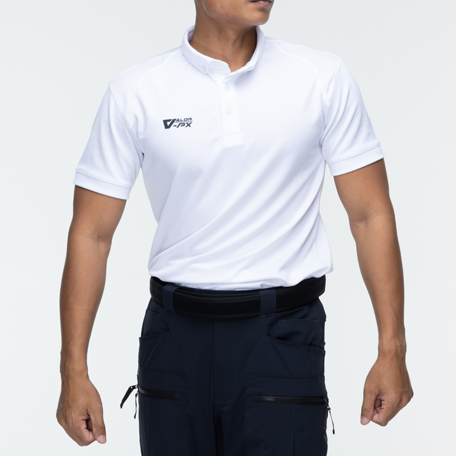 เสื้อโปโล VALOR PX - Proper Polo Shirts (Hiden 3D Screen Logo) เสื้อแขนสั้น