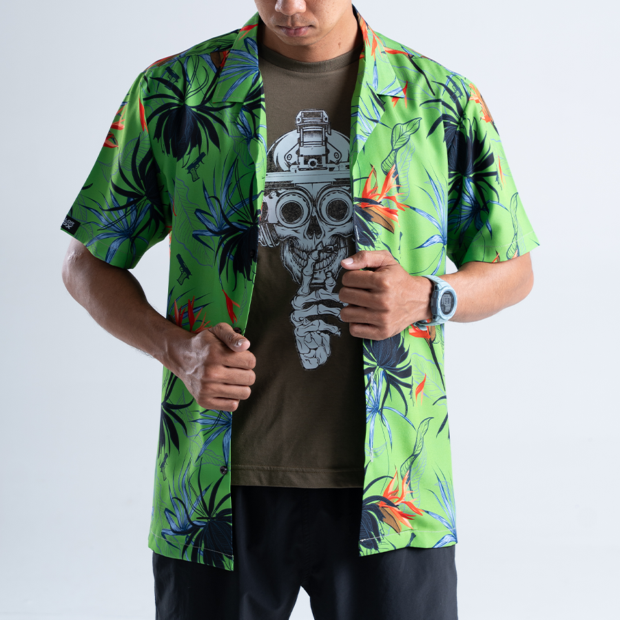 เสื้อฮาวาย VALOR PX - Gun Flower Hawaii Shirts