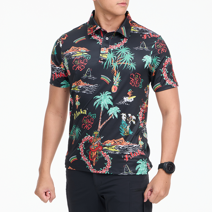 เสื้อโปโลฮาวาย VALOR PX - Aloha Vibe Polo Hawaii Shirts
