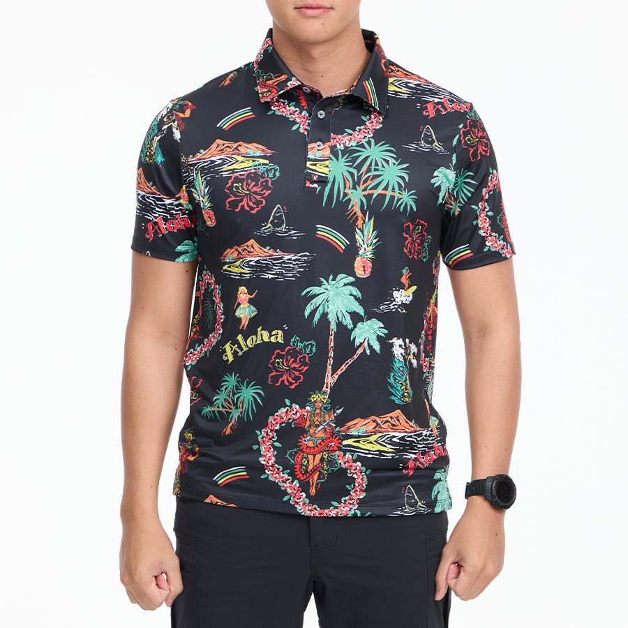 เสื้อโปโลฮาวาย VALOR PX - Aloha Vibe Polo Hawaii Shirts