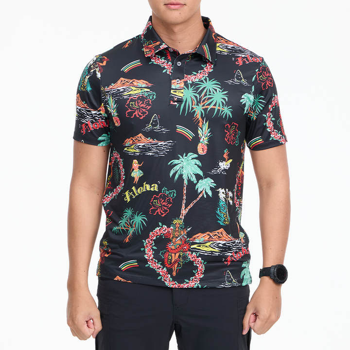 เสื้อโปโลฮาวาย VALOR PX - Aloha Vibe Polo Hawaii Shirts
