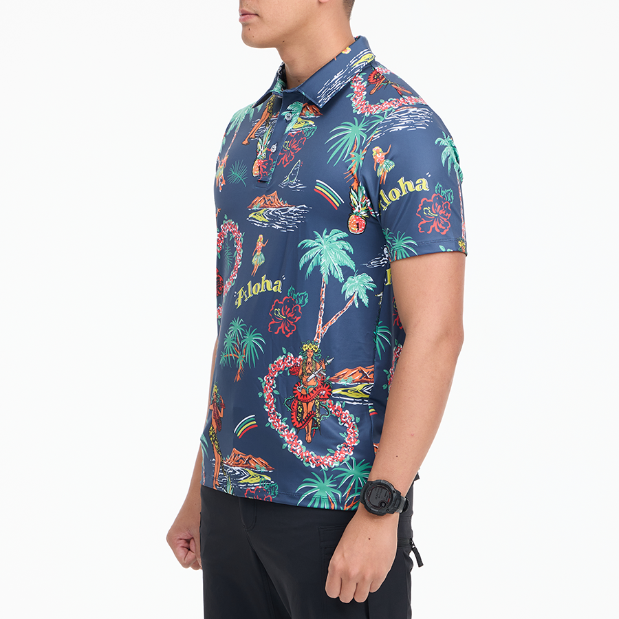 เสื้อโปโลฮาวาย VALOR PX - Aloha Vibe Polo Hawaii Shirts