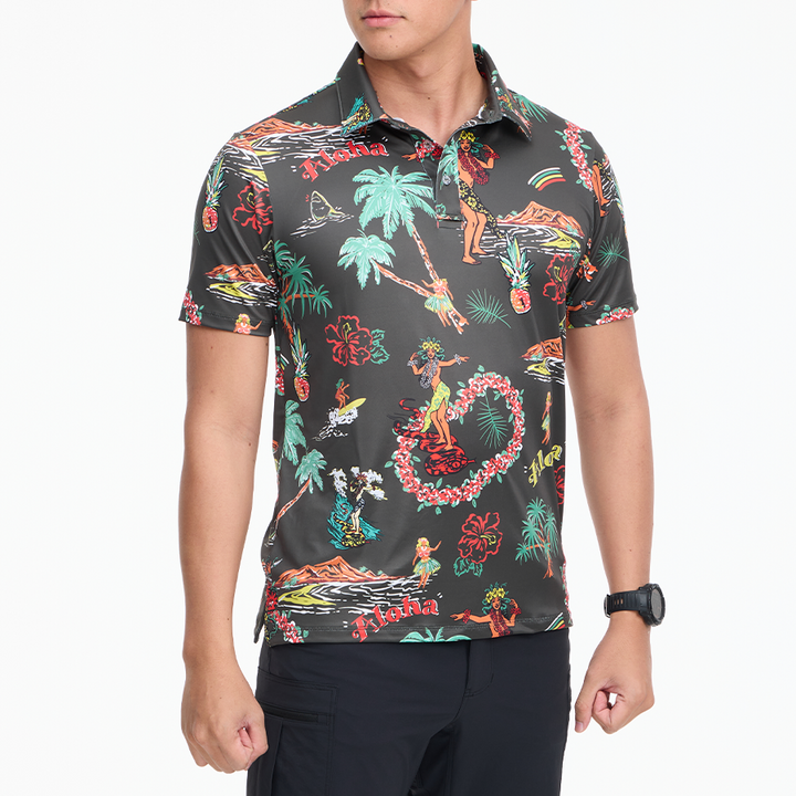 เสื้อโปโลฮาวาย VALOR PX - Aloha Vibe Polo Hawaii Shirts