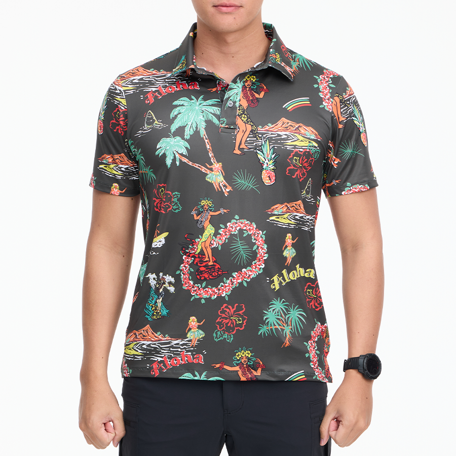 เสื้อโปโลฮาวาย VALOR PX - Aloha Vibe Polo Hawaii Shirts