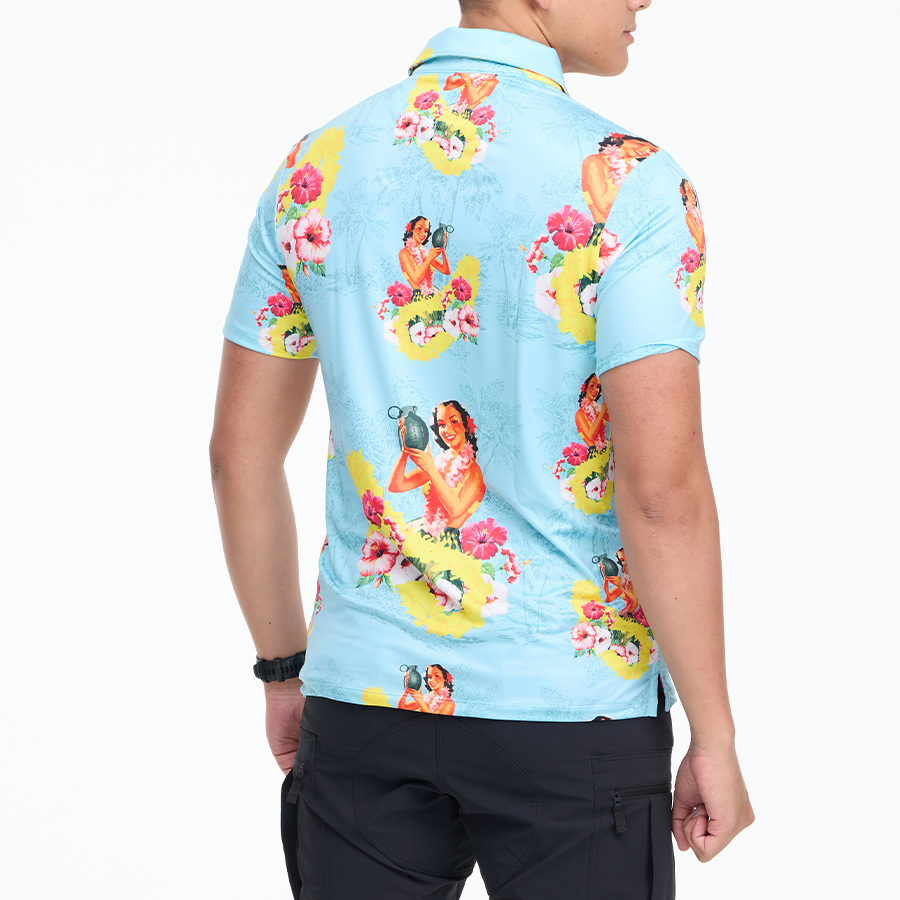 เสื้อโปโลฮาวาย VALOR PX - Girl Bomb Polo Hawaii Shirts