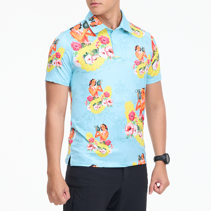 เสื้อโปโลฮาวาย VALOR PX - Girl Bomb Polo Hawaii Shirts