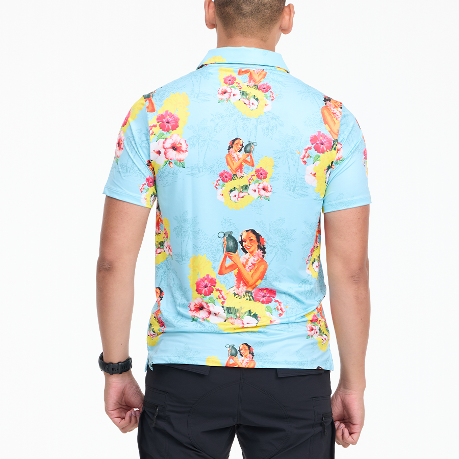 เสื้อโปโลฮาวาย VALOR PX - Girl Bomb Polo Hawaii Shirts