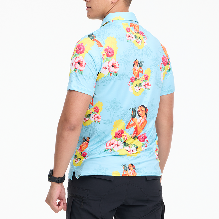 เสื้อโปโลฮาวาย VALOR PX - Girl Bomb Polo Hawaii Shirts