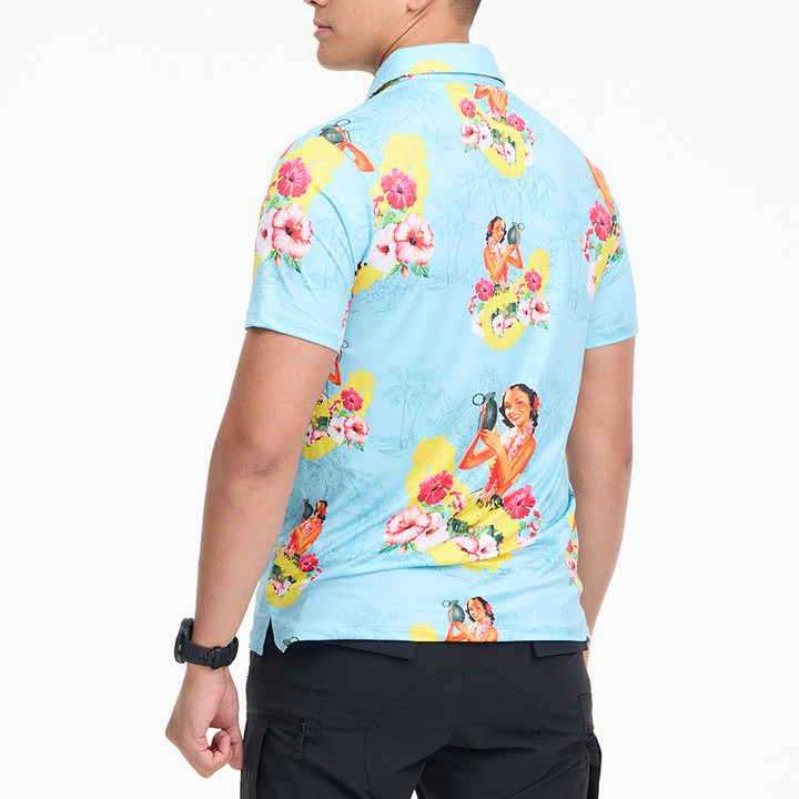 เสื้อโปโลฮาวาย VALOR PX - Girl Bomb Polo Hawaii Shirts