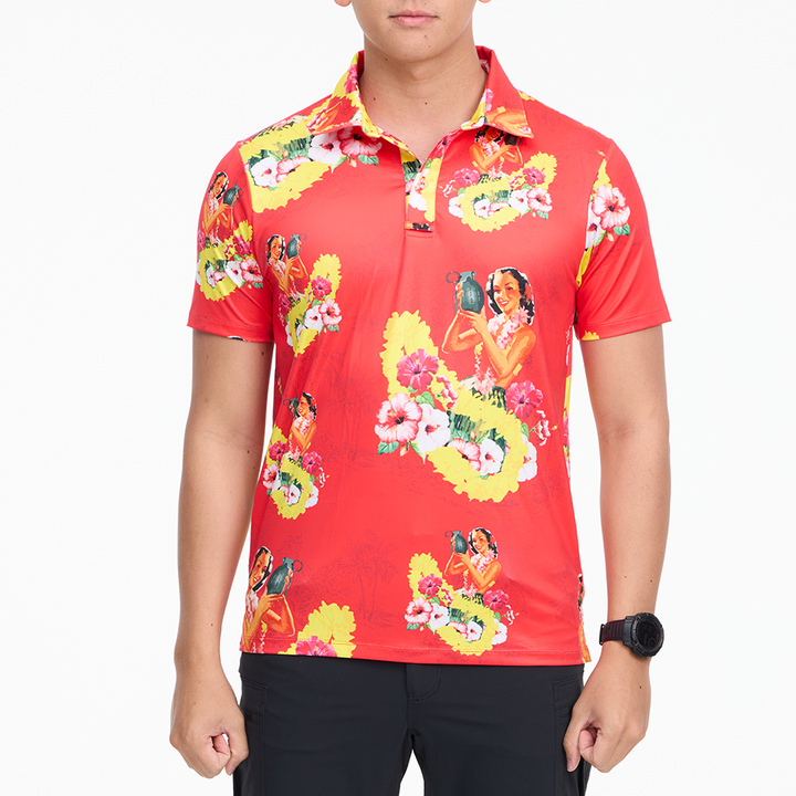 เสื้อโปโลฮาวาย VALOR PX - Girl Bomb Polo Hawaii Shirts