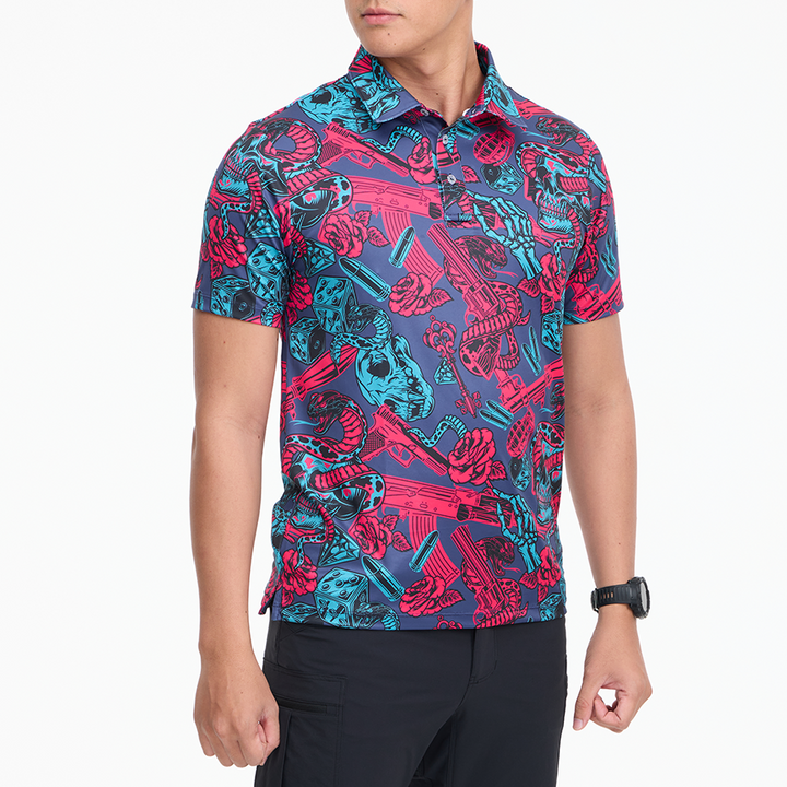 เสื้อโปโลฮาวาย VALOR PX - Venom Royale Polo Hawaii Shirt