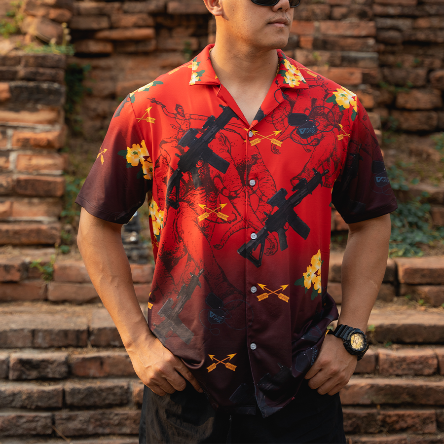เสื้อฮาวาย VALOR PX - เอราวัณ M5 Hawaii Shirt