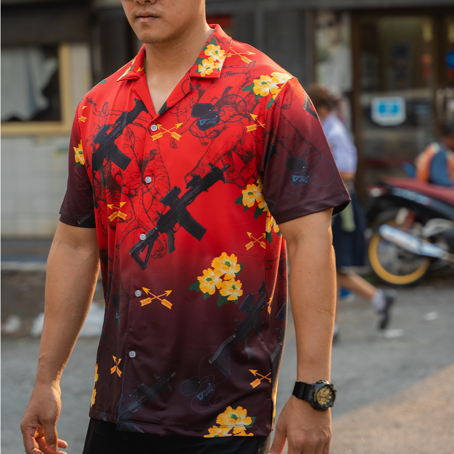 เสื้อฮาวาย VALOR PX - เอราวัณ M5 Hawaii Shirt