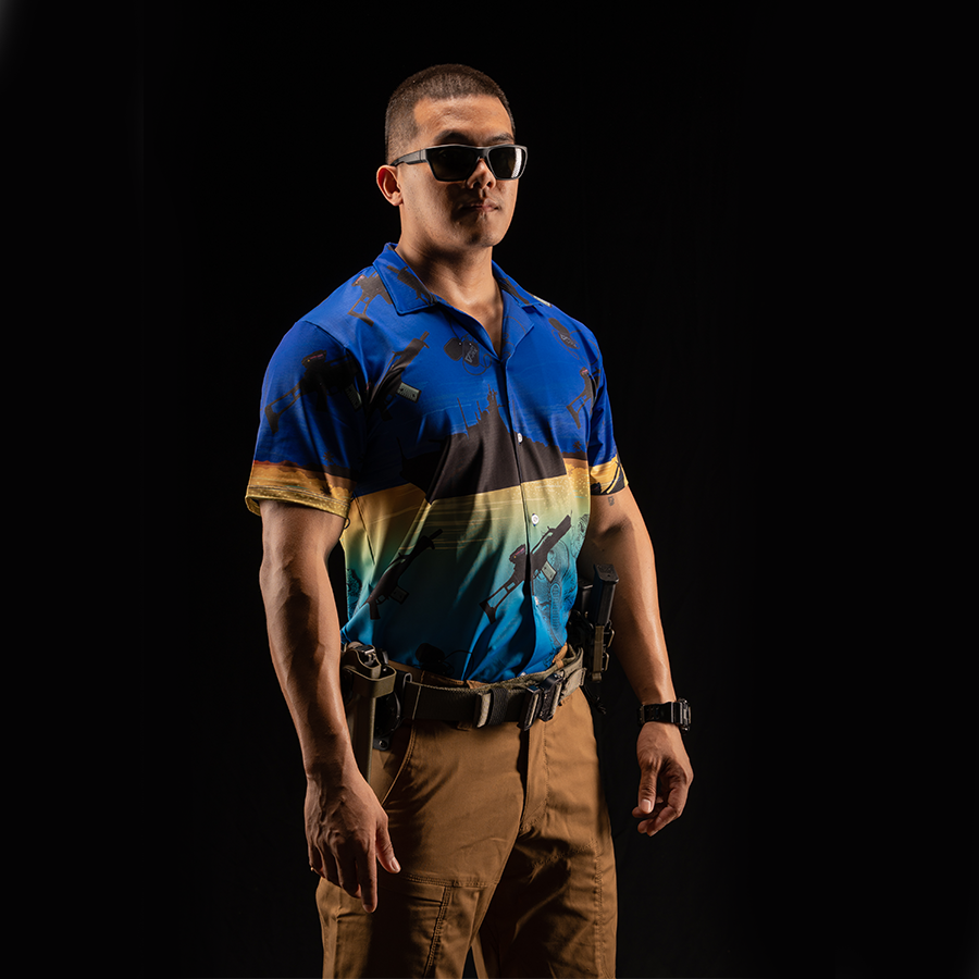 เสื้อฮาวาย VALOR PX - มัจฉานุจู่โจม Hawaii Shirt