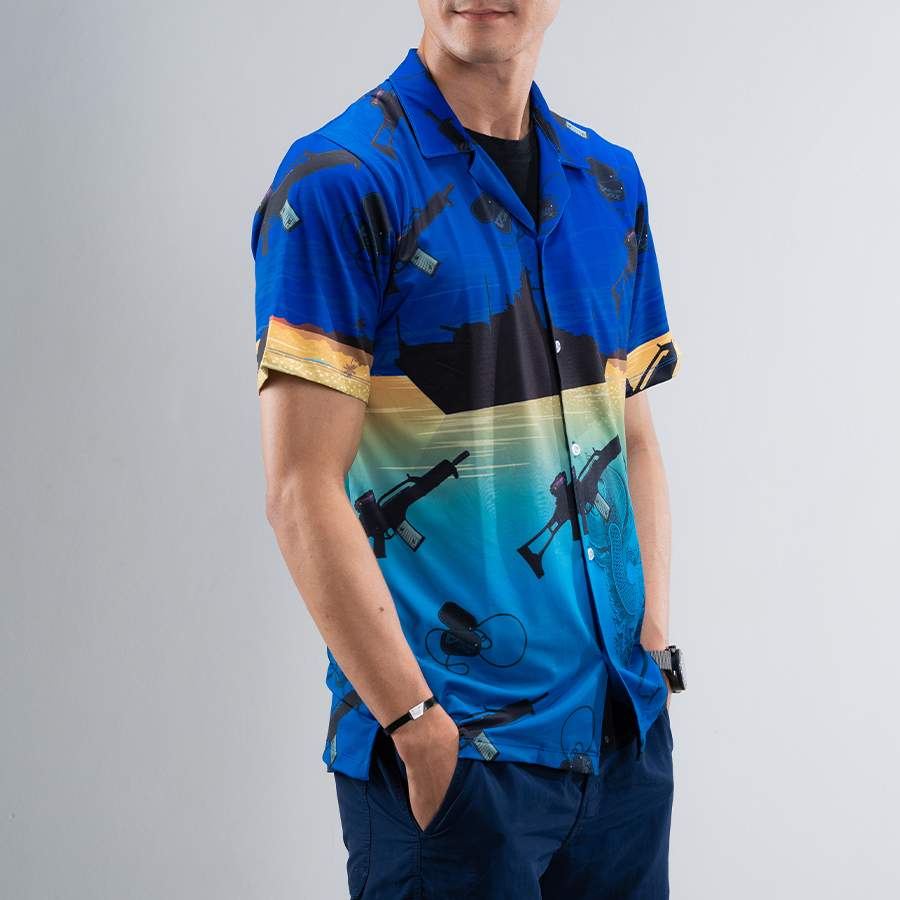 เสื้อฮาวาย VALOR PX - มัจฉานุจู่โจม Hawaii Shirt