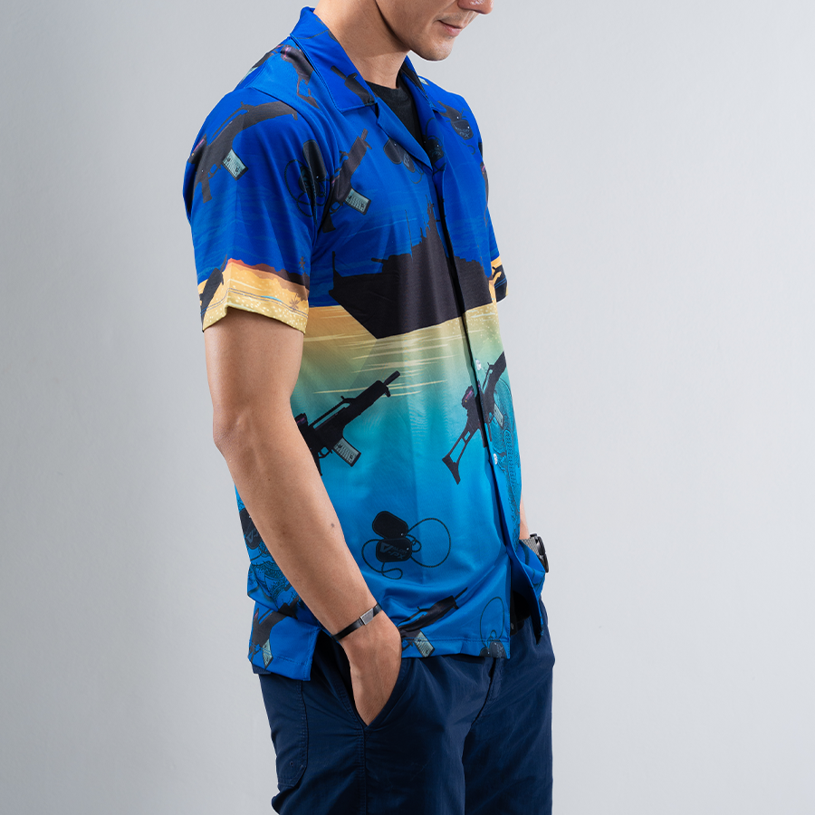 เสื้อฮาวาย VALOR PX - มัจฉานุจู่โจม Hawaii Shirt