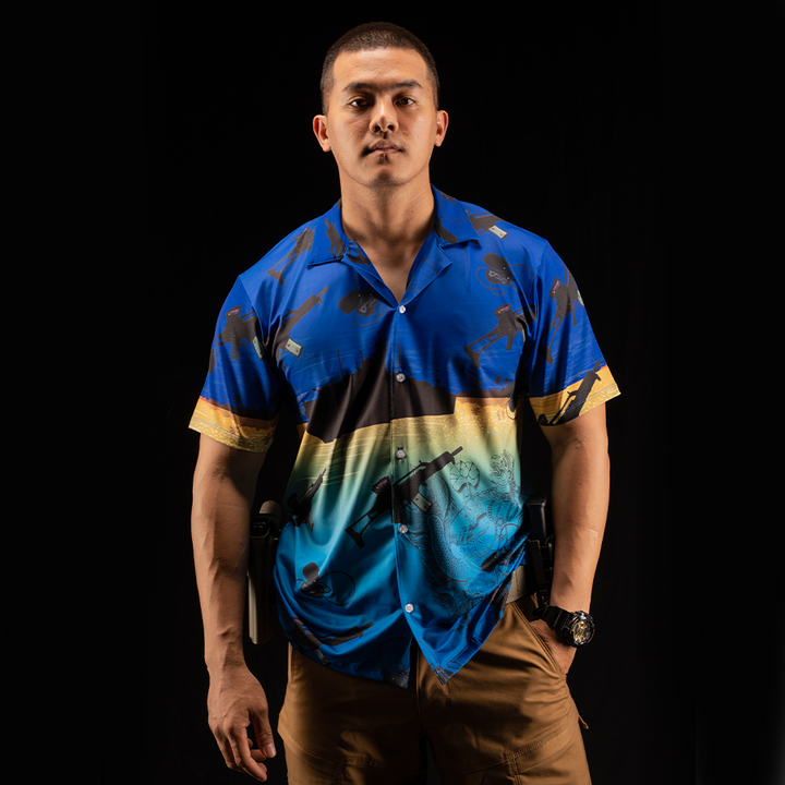 เสื้อฮาวาย VALOR PX - มัจฉานุจู่โจม Hawaii Shirt