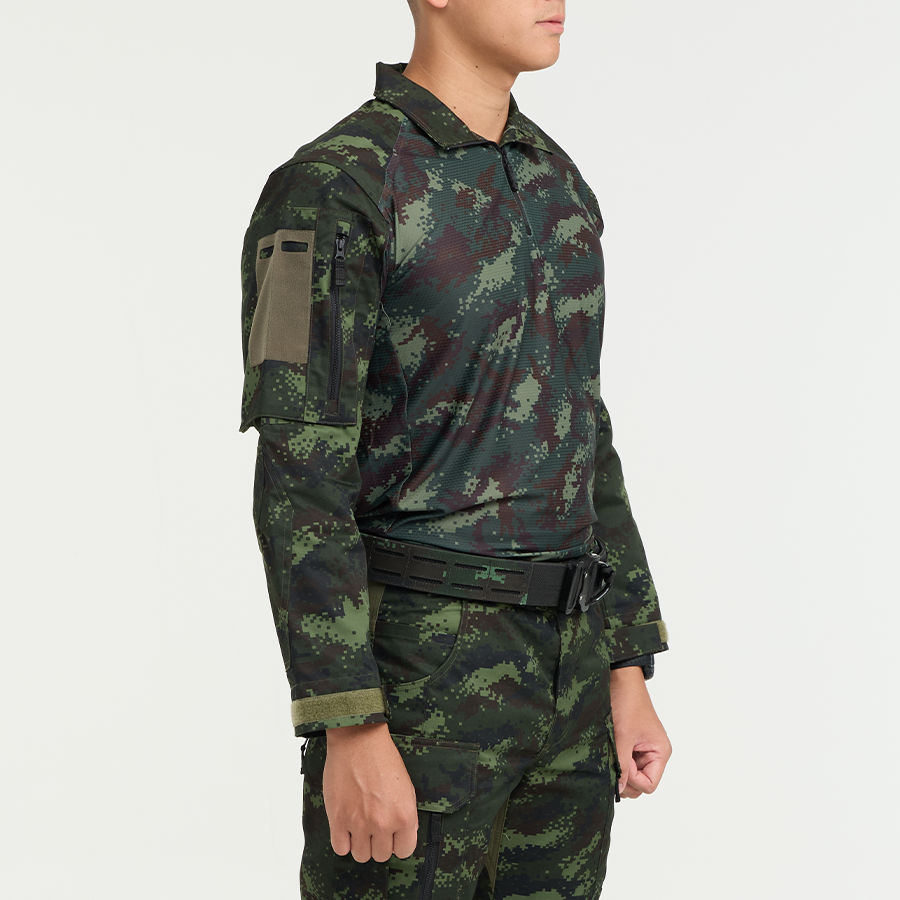 เสื้อทหาร Valor PX - Native Combat Shirt เสื้อคอมแบทลายพราง ทหารบก