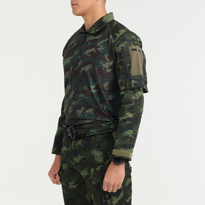 เสื้อทหาร Valor PX - Native Combat Shirt เสื้อคอมแบทลายพราง ทหารบก